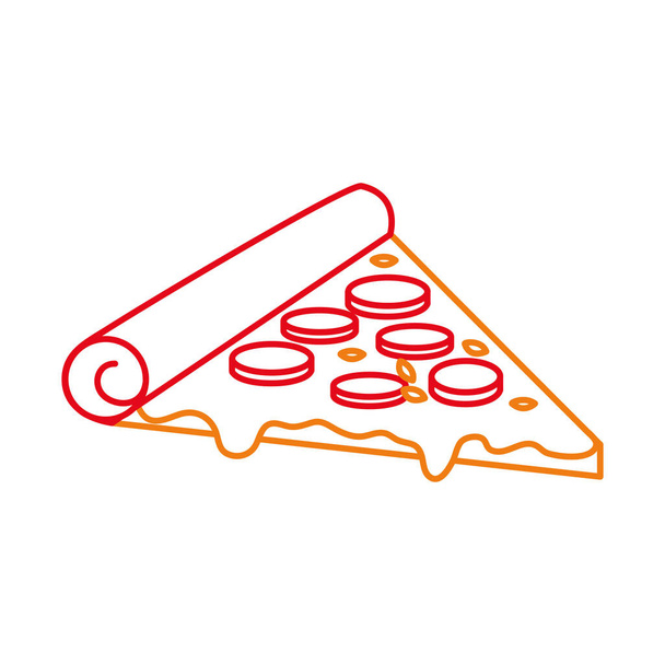 Conception de pizza isolée
 - Vecteur, image