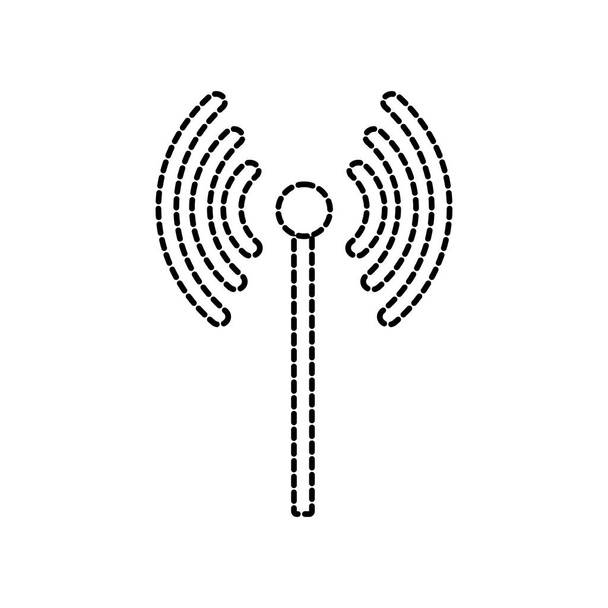 WiFi интернет-технологии и тема связи Изолированный дизайн Иллюстрация вектора
 - Вектор,изображение