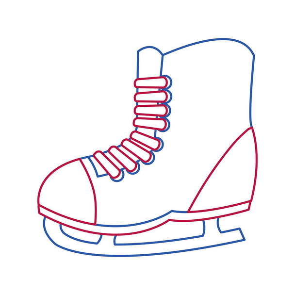 Diseño de patines de hielo
 - Vector, Imagen