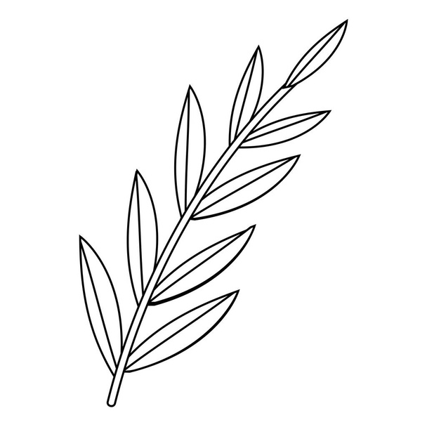 Isolated leaf design - ベクター画像