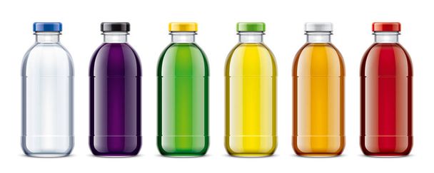 Пляшки воду, сік, лимонад та інші напої - Фото, зображення