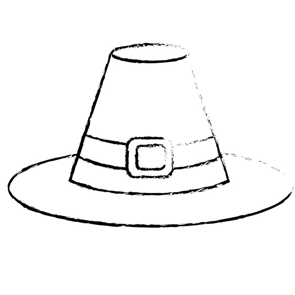 Diseño de sombrero aislado
 - Vector, imagen