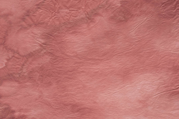 červená akvarelem malované pozadí textury na zmačkaný papír  - Fotografie, Obrázek