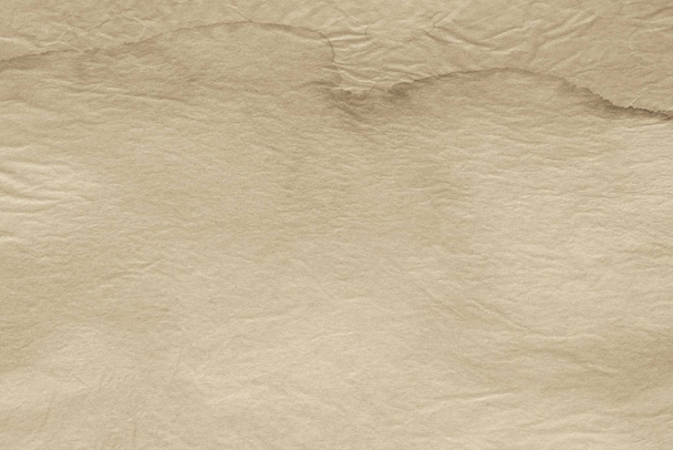 beige watercolor painted background texture on creased paper  - Photo, Image