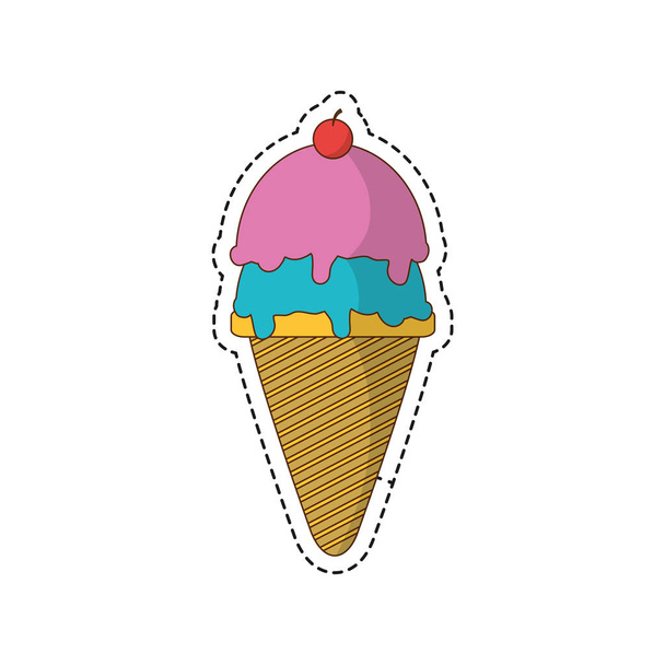 Isolated ice cream design - Vector, Image