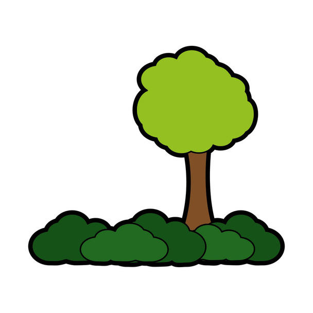 Σχέδιο απομονωμένο δέντρων - Διάνυσμα, εικόνα