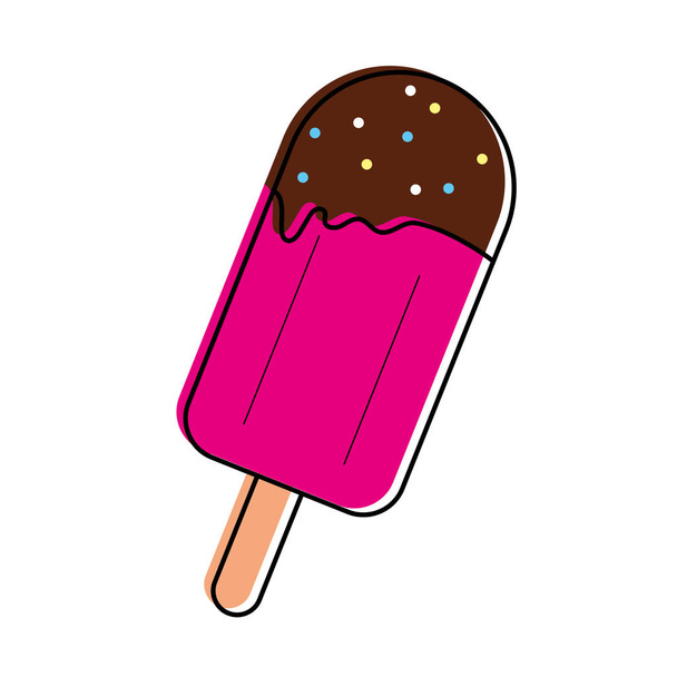 Isolated popsicle design - Vector, Image