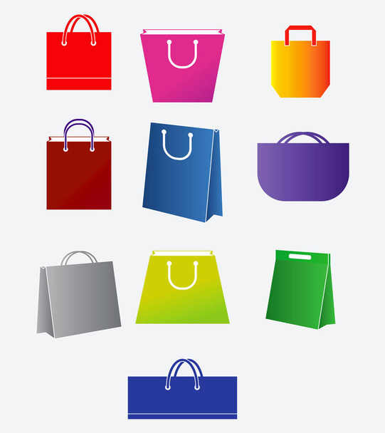 ensemble de collection de sacs à provisions, pour e-commerce
  - Vecteur, image