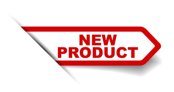 red vector banner new product - Vektor, Bild