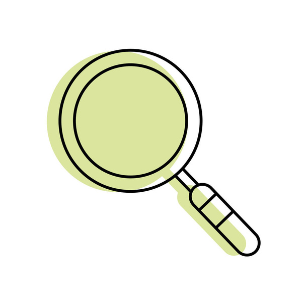 Lupe of tool search and magnifying glass theme Isolated design Vector illustration - Vector, Image