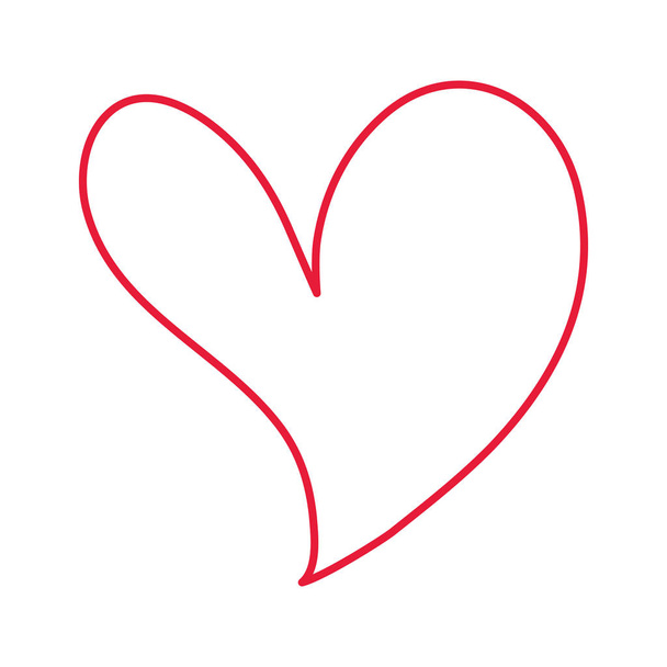 neon line coração amor arte à paixão e romance
 - Vetor, Imagem