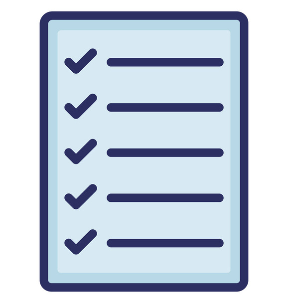Checklist Isolated Vector icon that can easily modify or edit - Vector, Image