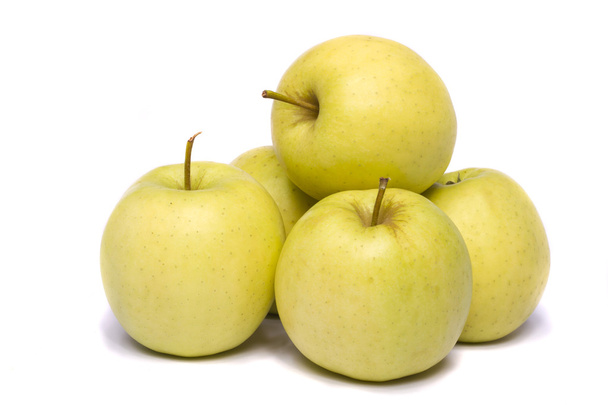 Manojo de manzanas amarillas
 - Foto, Imagen