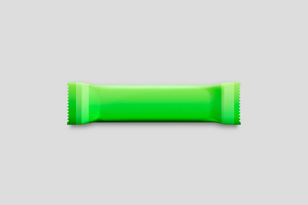 Chocolate Bar packaging blank pack plantilla vacía.Mock up.Foto realista. 3D rendering.Snack Bar
. - Foto, Imagen
