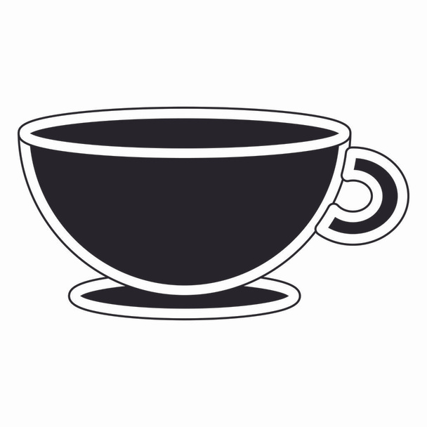 Дизайн ізольованої чашки кави
 - Вектор, зображення