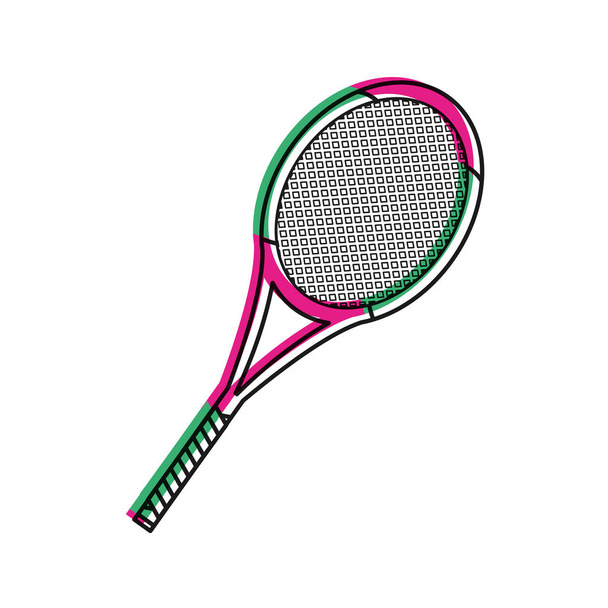 tennisracket ontwerp - Vector, afbeelding