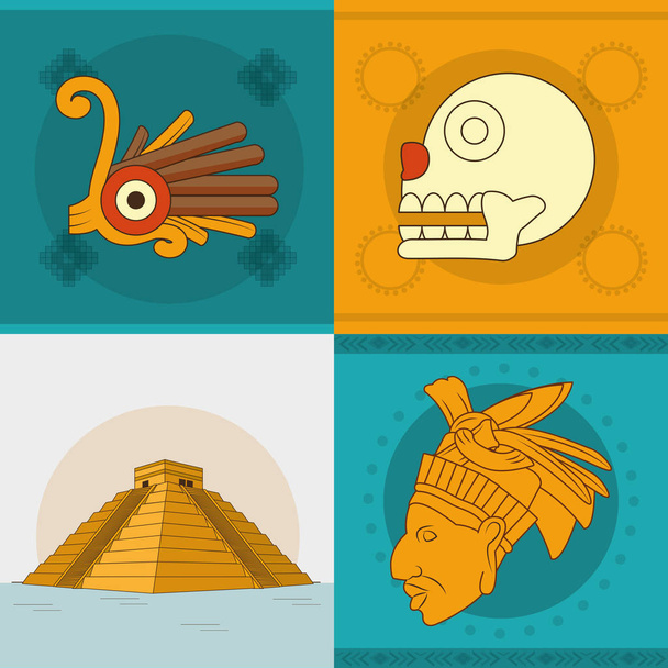 Maya icon set design - Vektor, obrázek