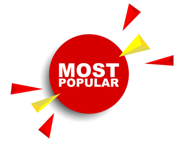 banner vettoriale rosso più popolare
 - Vettoriali, immagini