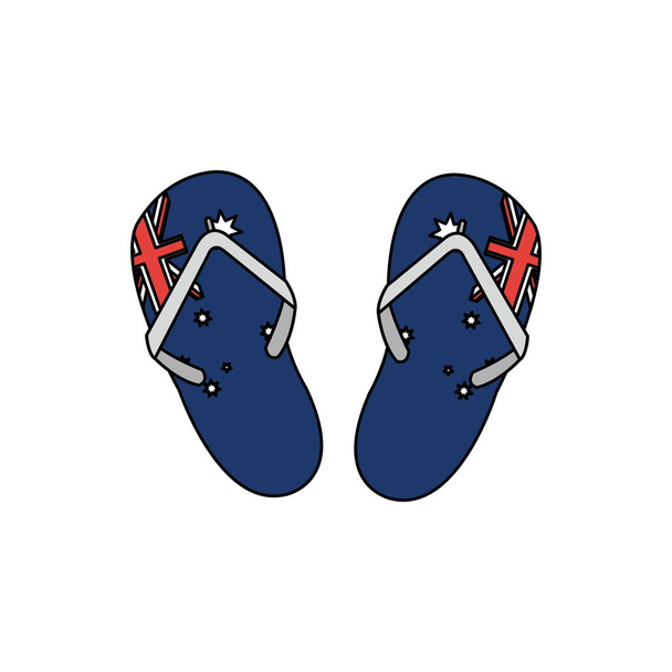 オーストラリア サンダル デザイン - ベクター画像