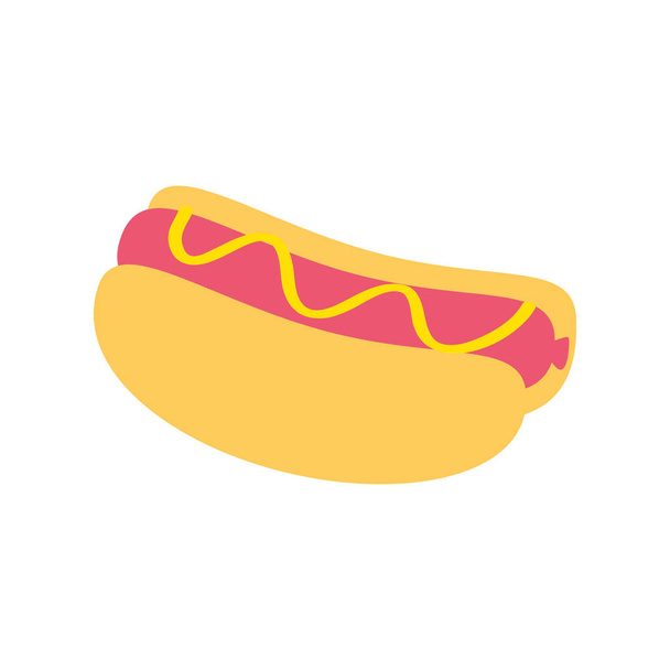 Design isolato di hot dog
 - Vettoriali, immagini