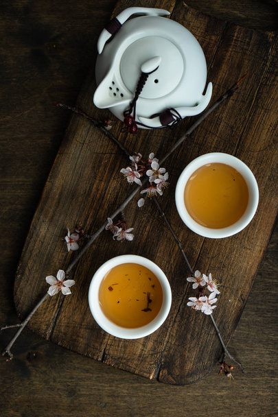 Ázsiai stílusú zöld tea koncepció - Fotó, kép
