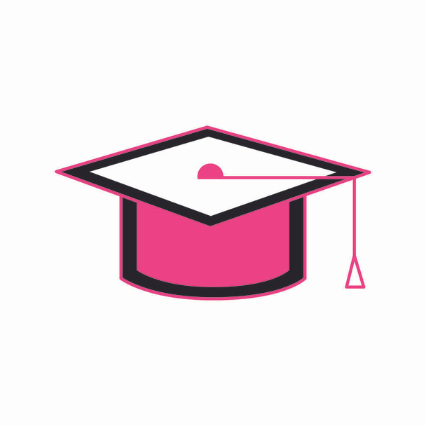 卒業大学と教育テーマ分離デザイン ベクトル イラスト卒業キャップ - ベクター画像