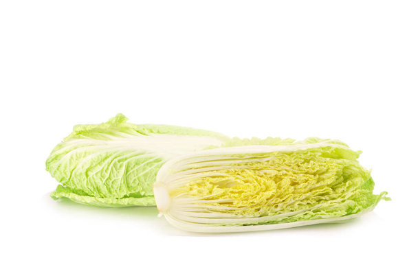 fresh chinese cabbage on a white background - Φωτογραφία, εικόνα