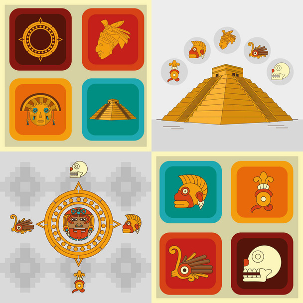 Maya ikonu scénografie - Vektor, obrázek