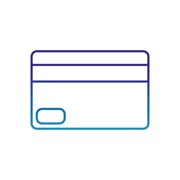 linha degradada negócio cartão de crédito tecnologia de financiamento
 - Vetor, Imagem
