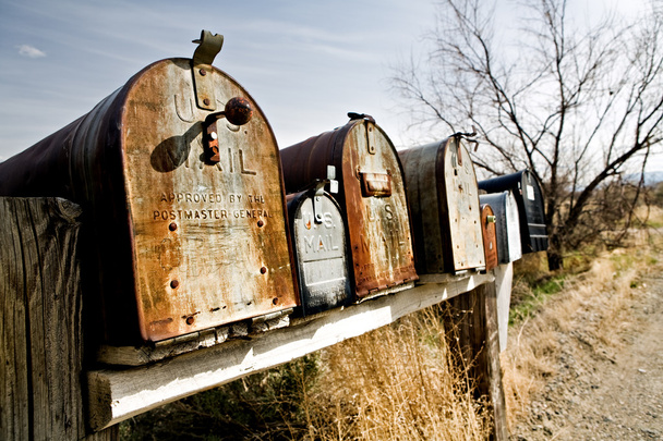 staré poštovní schránky v midwest usa - Fotografie, Obrázek