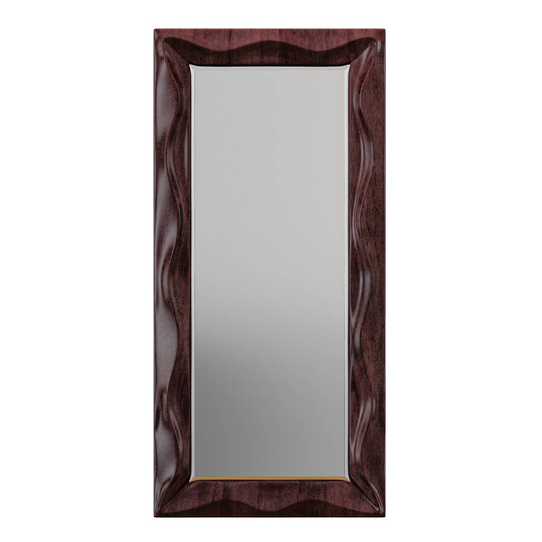 Espejo rectangular sobre fondo blanco 3d
 - Foto, imagen