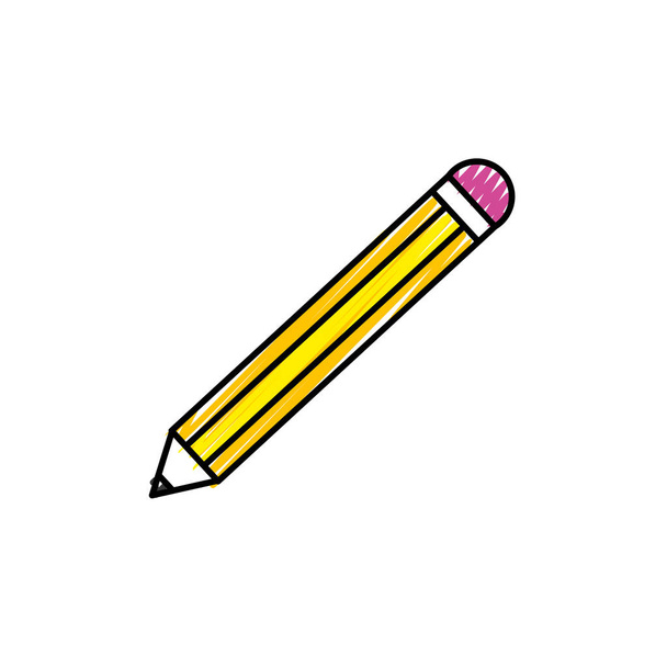 孤立した鉛筆のデザイン - ベクター画像