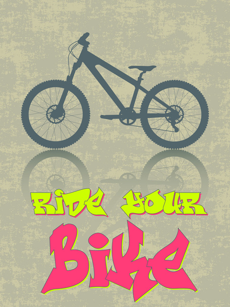 Ride your bike - Vector, Image