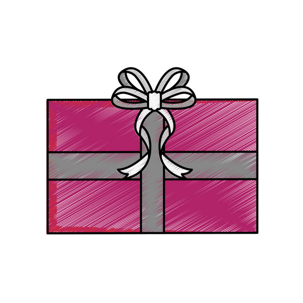 Isolated gift design - Vector, Image
