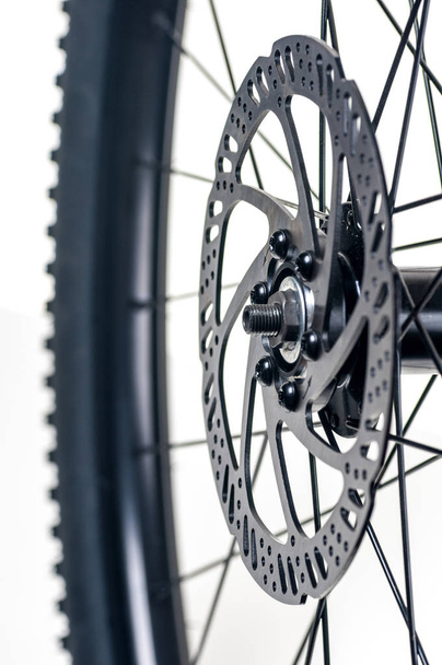 Elemento da roda de bicicleta close-up
 - Foto, Imagem