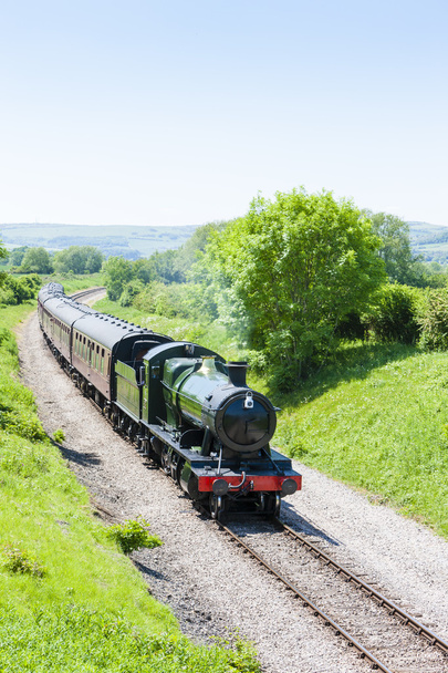 Steam pociąg, gloucestershire warwickshire kolejowych, gloucestershi - Zdjęcie, obraz