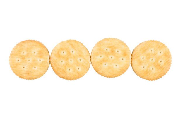 cracker izolované na bílém pozadí. - Fotografie, Obrázek