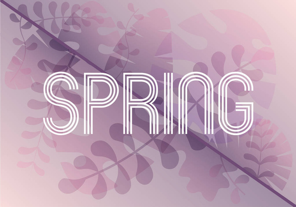 Hola tarjeta de primavera
 - Vector, Imagen