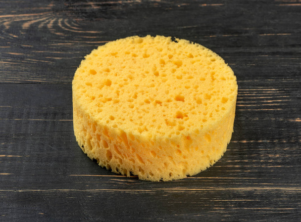 Yellow round sponge - Photo, Image