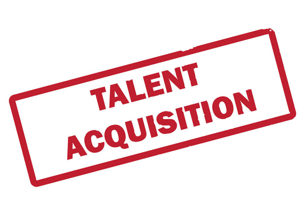 "Talent acquisitie "tekst als stempel - Vector, afbeelding
