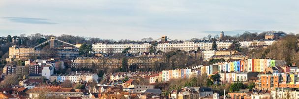 Vista panorámica del área de Cliftom de Bristol, Inglaterra, Reino Unido
 - Foto, imagen