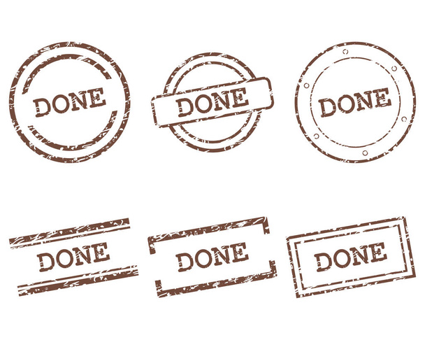 Done stamps - Vector, Image