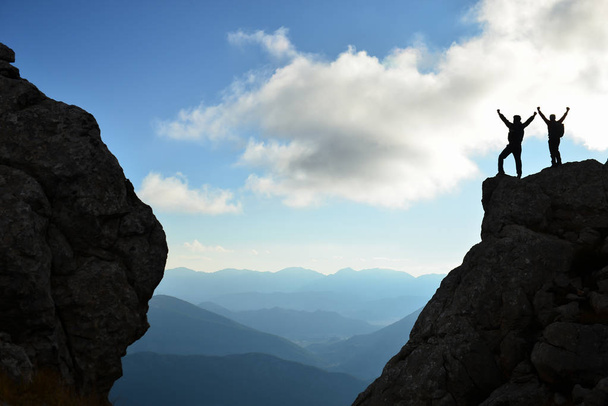 szokatlan sikertörténet és az elszánt hegymászók boldogsága - Fotó, kép