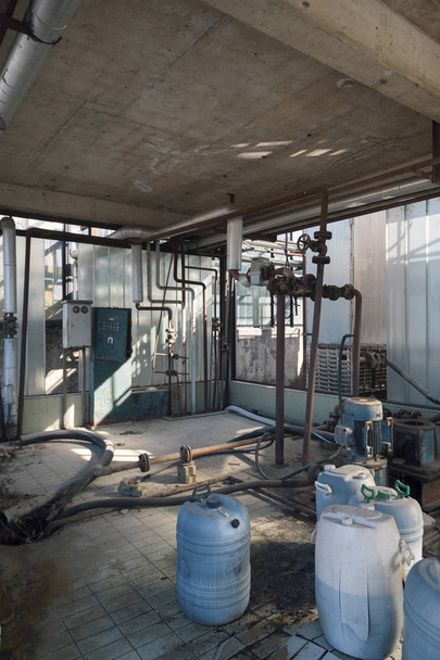 abandoned chemical factory  - Photo, Image