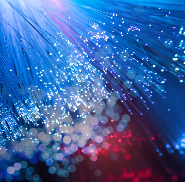 fiber optic showing data or internet communication concept - Photo, Image