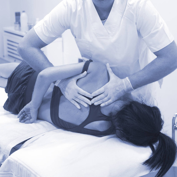 Physiotherapy osteopathy physiotherapist - Photo, Image