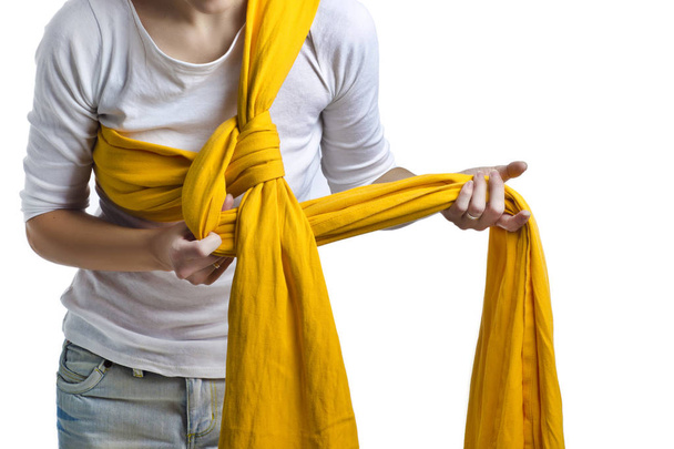 Beautiful yellow slings. - Foto, afbeelding