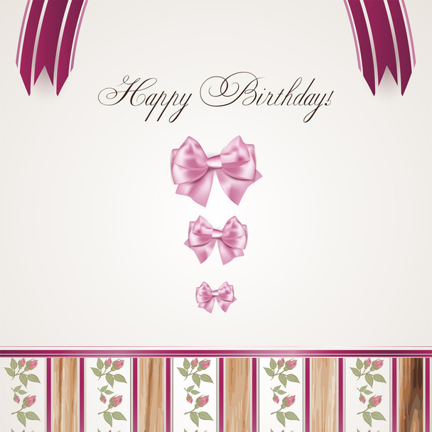 Birthday card - Vector, Image