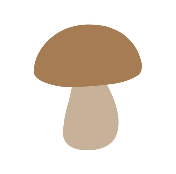 векторный цвет грибов, для окраски. простой рисунок для детей. логотип и дизайн
 - Вектор,изображение