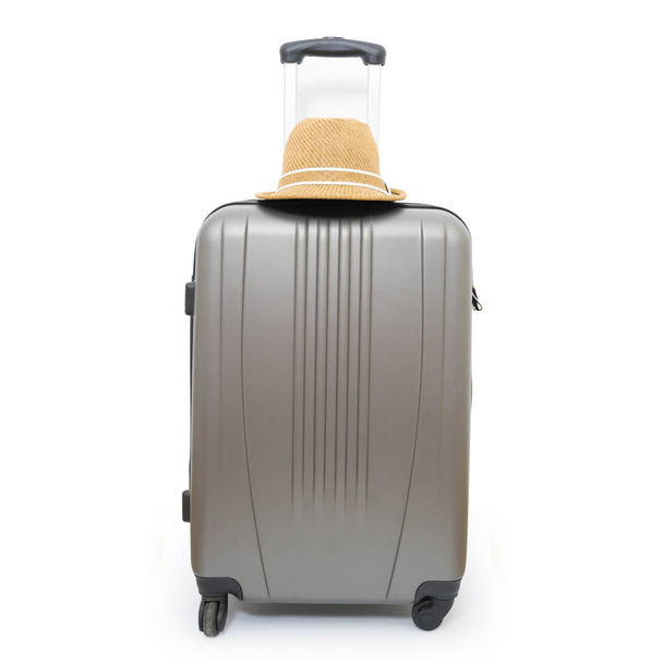 summer holidays travel concept suitcase or luggage bag - Fotó, kép